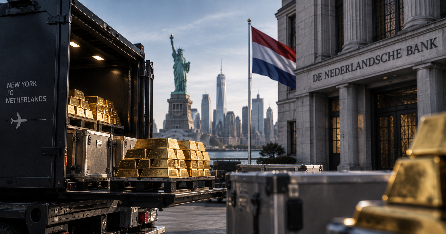 BANCO CENTRAL DE LOS PAÍSES BAJOS RETIRA TONELADAS DE ORO DESDE NUEVA YORK