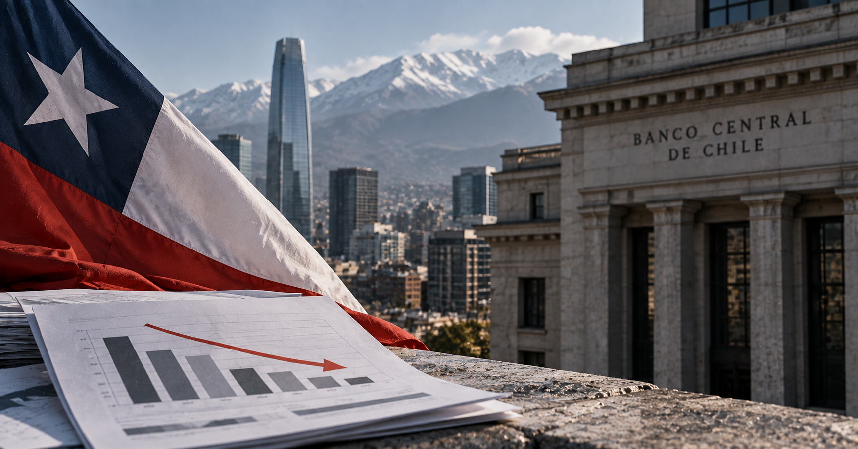 EL BANCO CENTRAL DE CHILE RECORTA DRÁSTICAMENTE SU PROYECCIÓN DE CRECIMIENTO PARA 2026