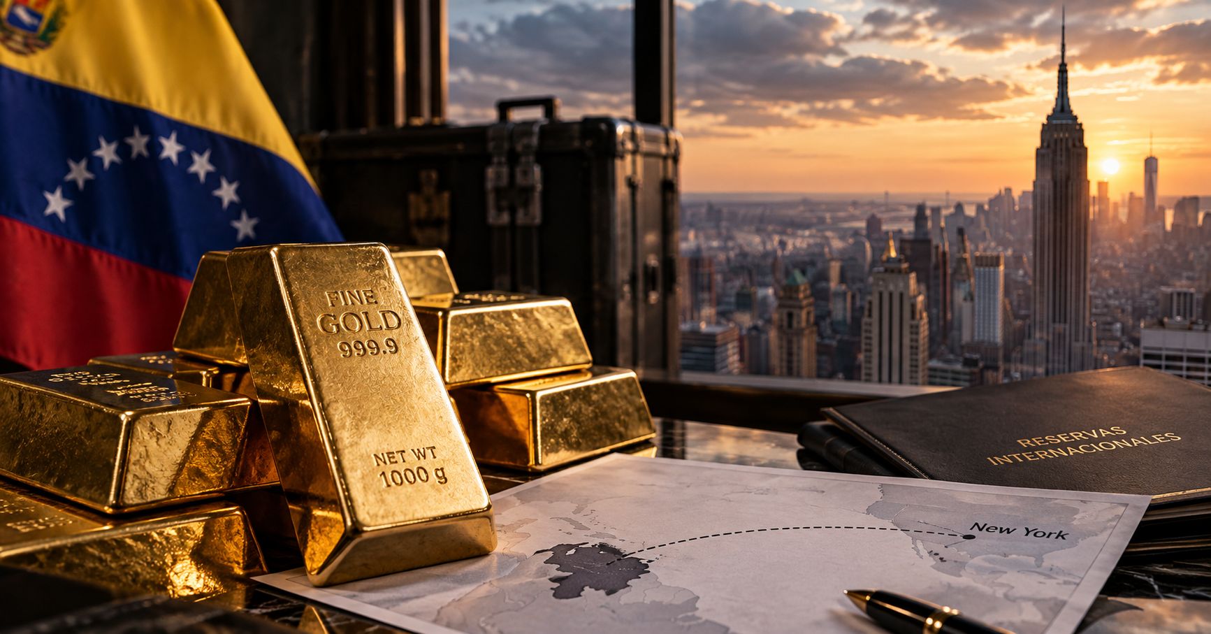 VENEZUELA NEGOCIA EL TRASLADO DE SUS RESERVAS DE ORO A NUEVA YORK