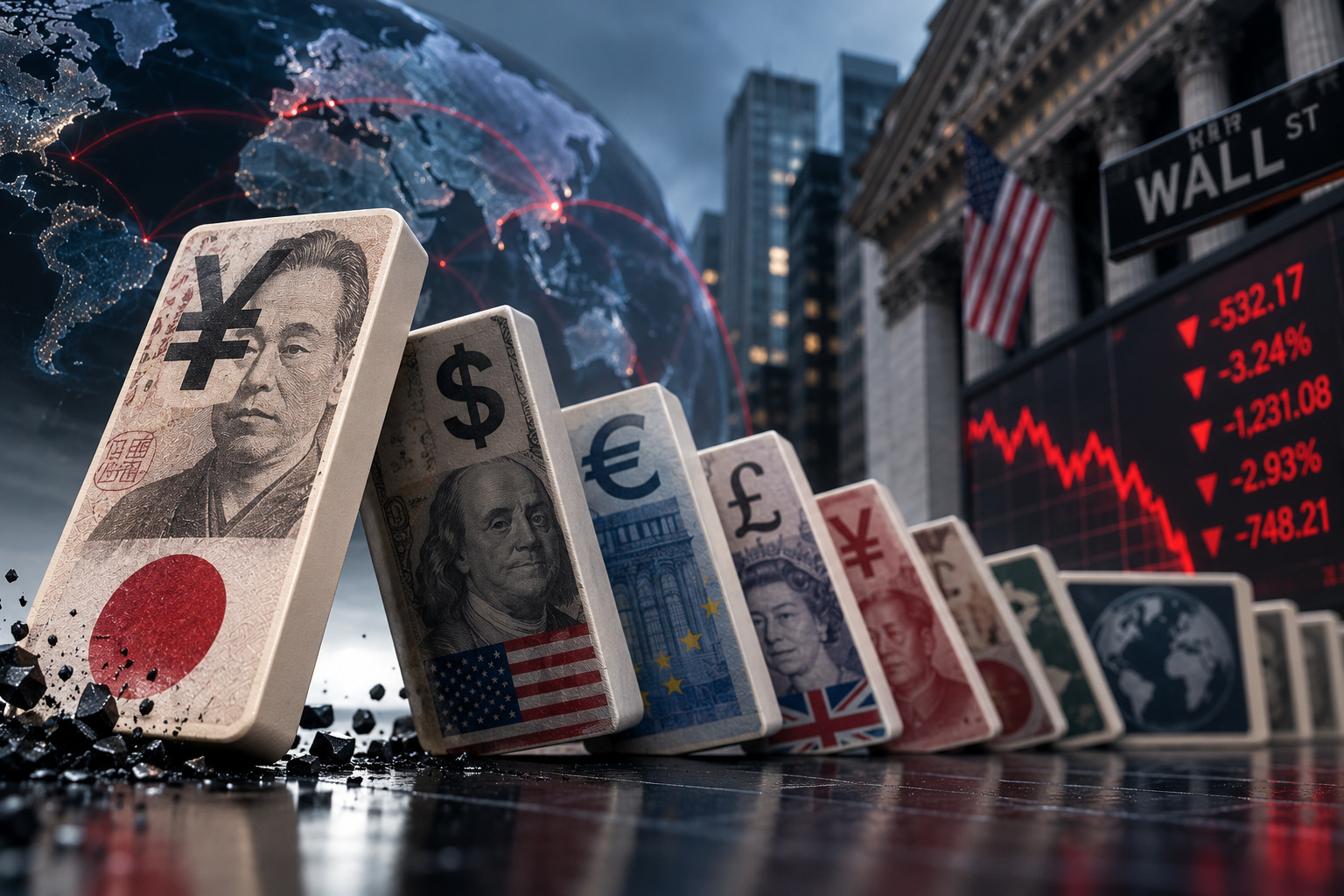EL "EFECTO DOMINÓ" DEL YEN: JAPÓN DESATA UN SISMO FINANCIERO GLOBAL QUE AMENAZA CON ARRASTRAR A WALL STREET