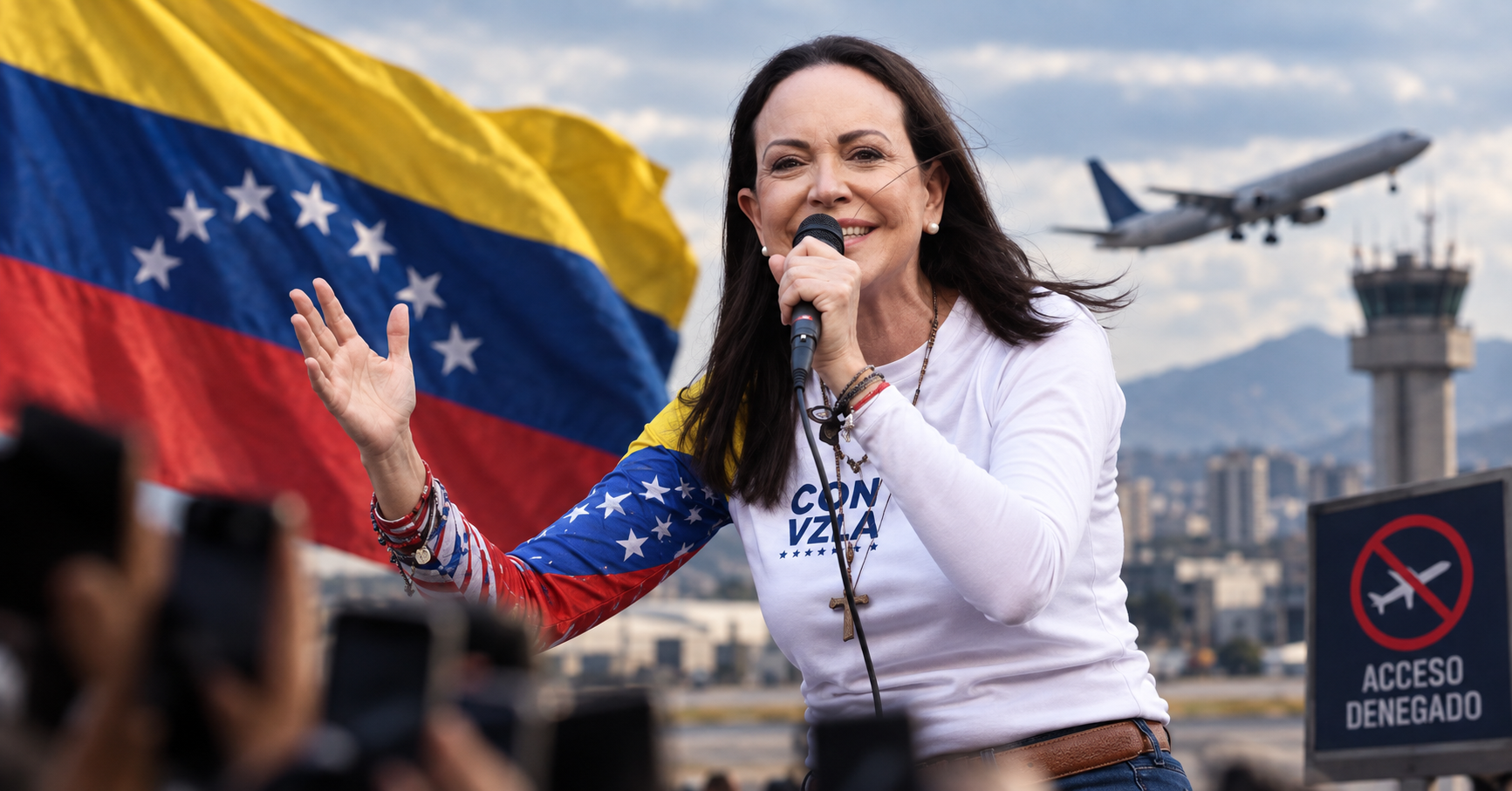 MARÍA CORINA MACHADO ACUMULA INTENTOS FALLIDOS DE REGRESAR A VENEZUELA