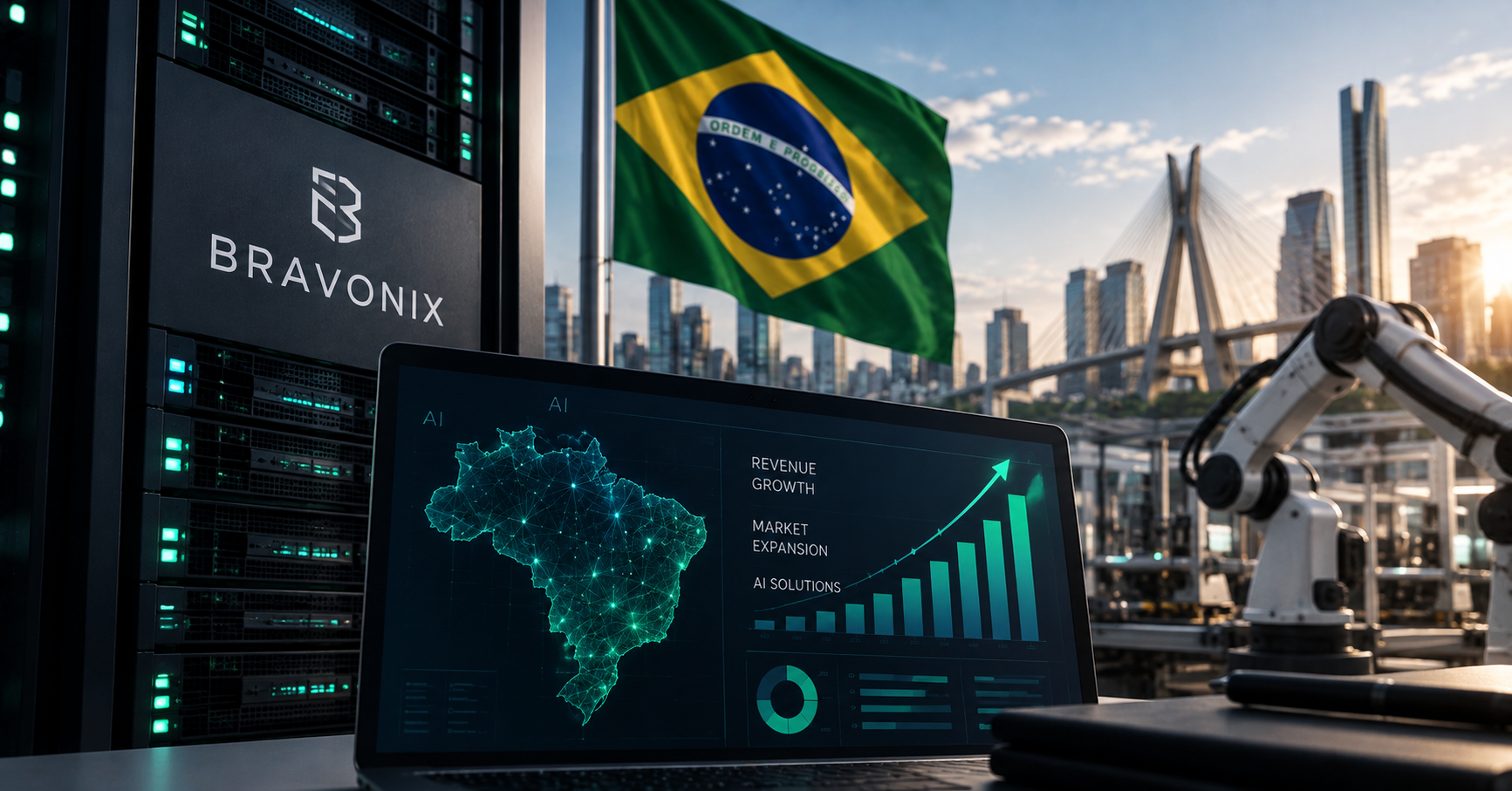 LA TECNOLÓGICA BRAVONIX PROYECTA INGRESOS MILLONARIOS EN BRASIL IMPULSADA POR LA INTELIGENCIA ARTIFICIAL