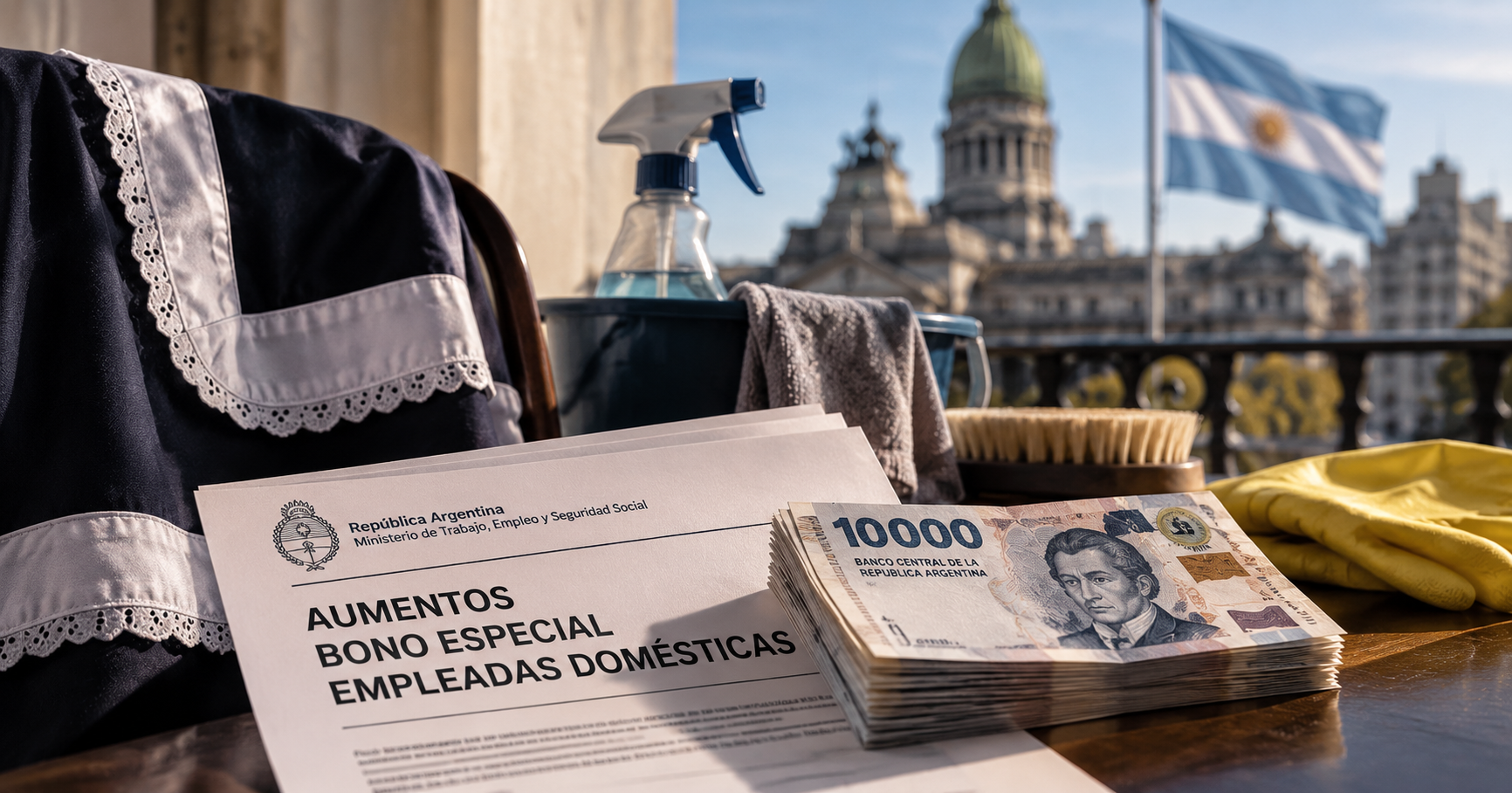 ARGENTINA OFICIALIZA LOS AUMENTOS Y EL BONO ESPECIAL PARA EMPLEADAS DOMÉSTICAS HASTA DICIEMBRE DE 2026