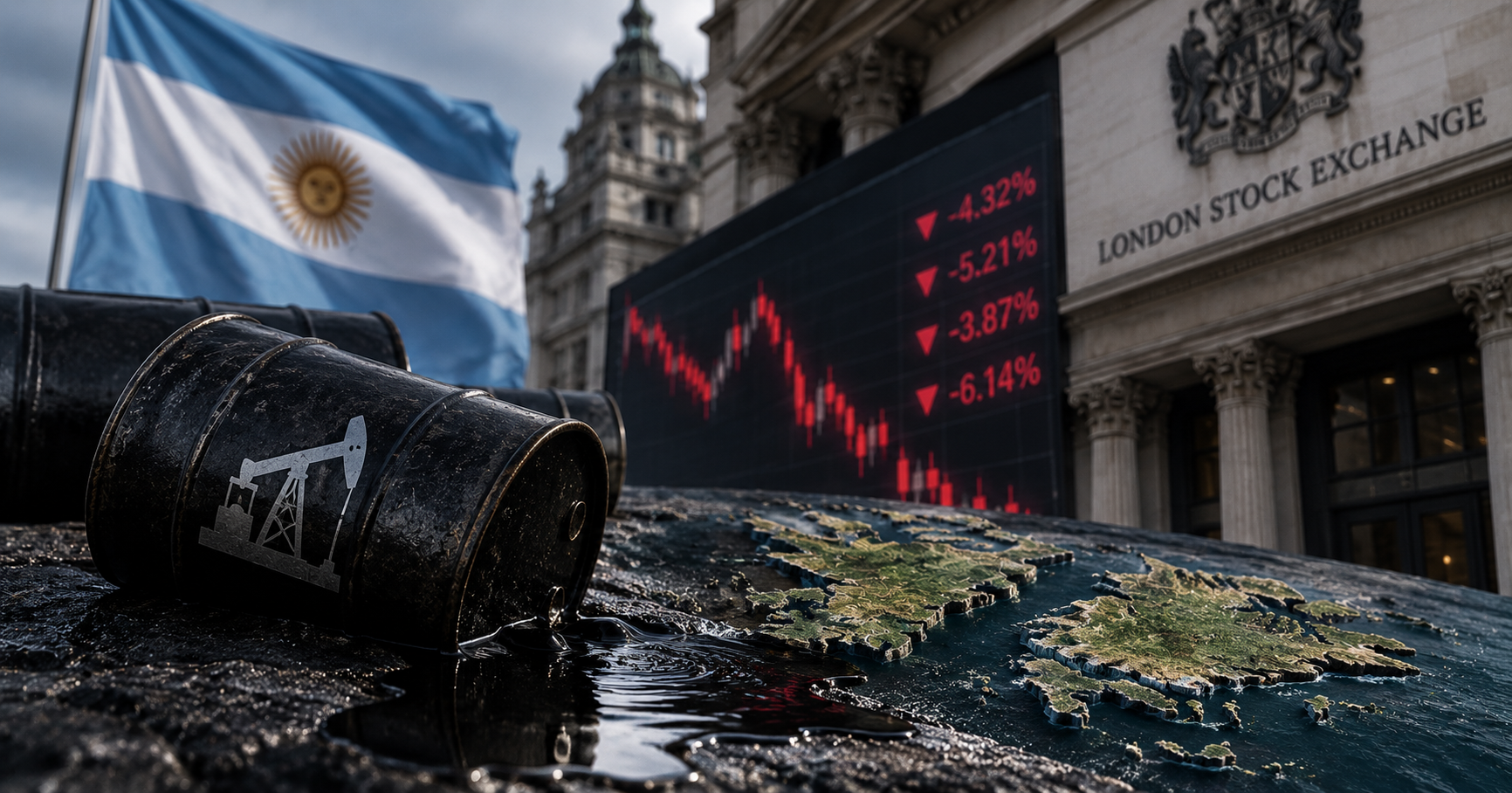 SANCIONES ANUNCIADAS POR ARGENTINA PROVOCAN CAÍDA DE PETROLERAS DE MALVINAS EN LA BOLSA DE LONDRES
