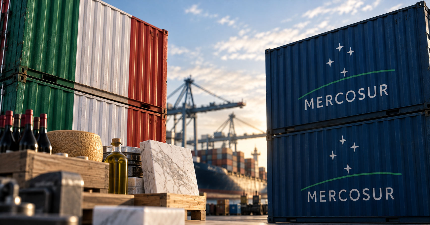 EXPORTACIONES ADICIONALES DE ITALIA AL MERCOSUR PODRÍAN SUPERAR LOS CÁLCULOS ACTUALES SEGÚN LA AGENCIA COMERCIAL
