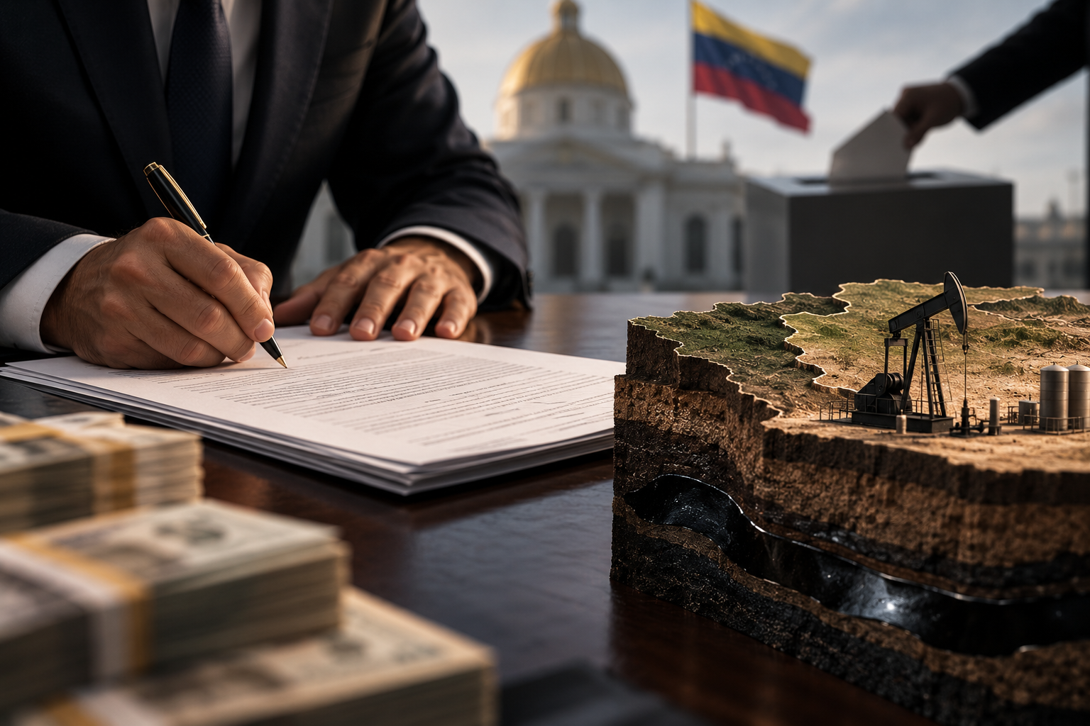 FIRMAR A LA CARRERA Y ENTREGAR EL SUBSUELO AL MEJOR POSTOR ELECTORAL