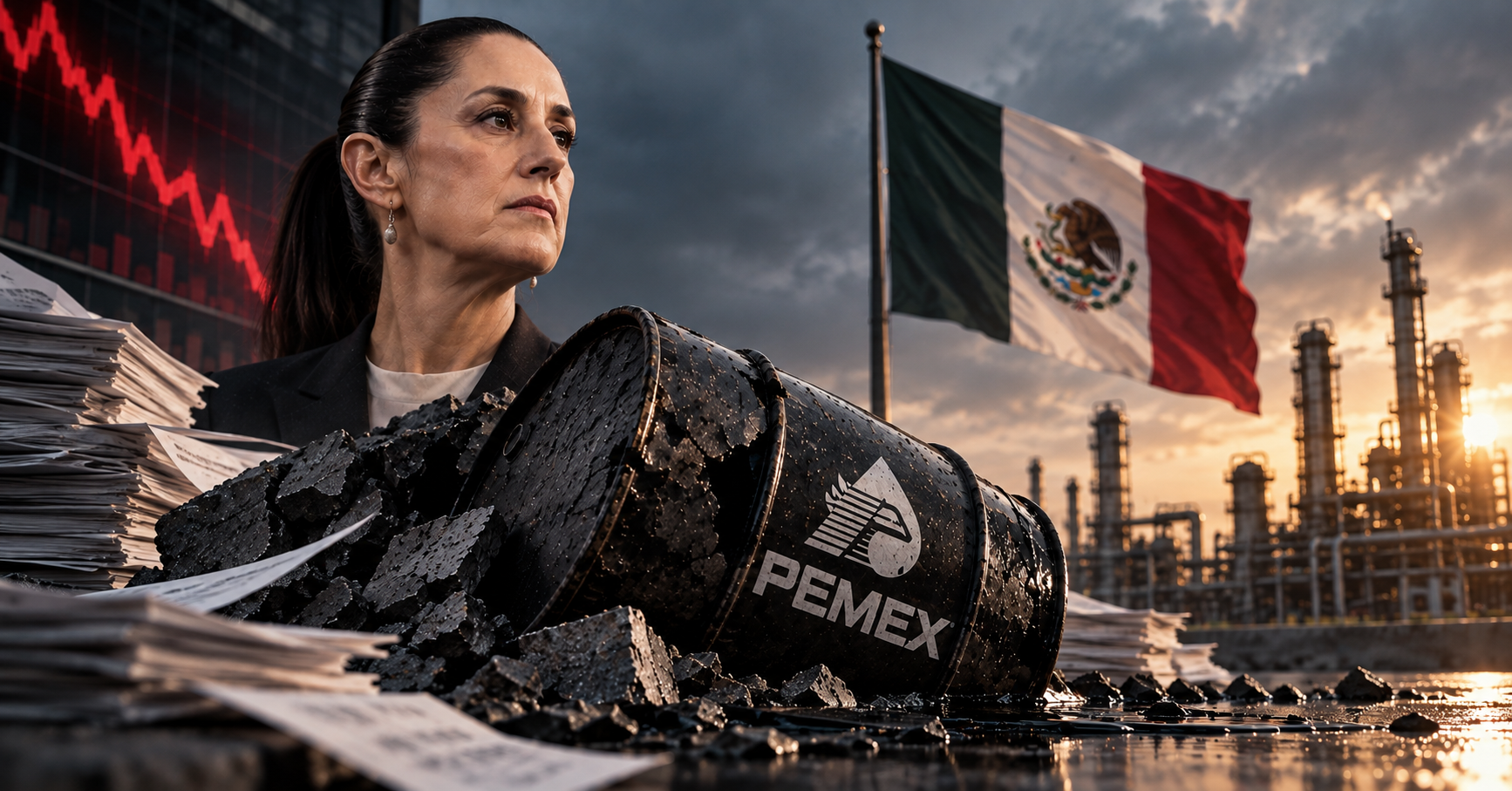 EL GOBIERNO DE MÉXICO REDUCIRÁ EN 70 % EL APOYO A PEMEX PARA EL PAGO DE SU DEUDA EN 2027