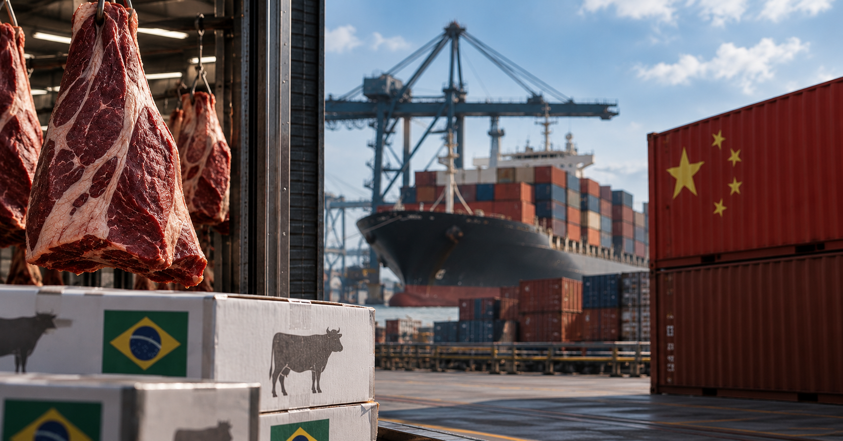 LA EXPORTACIÓN DE CARNE VACUNA DE BRASIL CAE 23 % EN AGOSTO TRAS LA MENOR DEMANDA DE CHINA