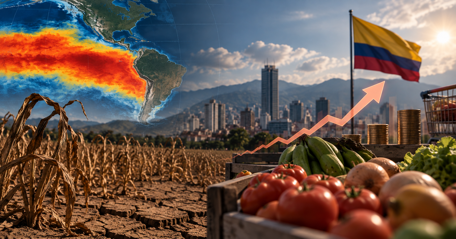 EL FENÓMENO DE EL NIÑO PRESIONARÍA LA INFLACIÓN EN COLOMBIA AL CIERRE DE 2026