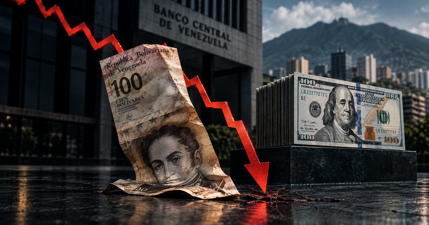 EL BOLÍVAR CAE FRENTE AL DÓLAR EN MEDIO DEL DEBATE POR LA DOLARIZACIÓN FORMAL EN VENEZUELA