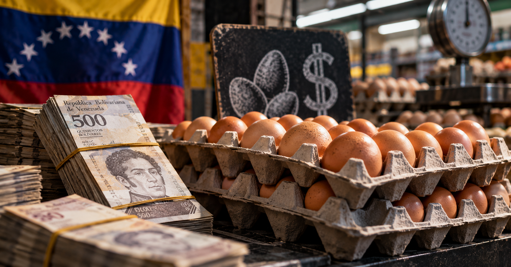 EL CARTÓN DE HUEVOS SUBE MÁS DE 86 % EN BOLÍVARES ENTRE JULIO Y SEPTIEMBRE