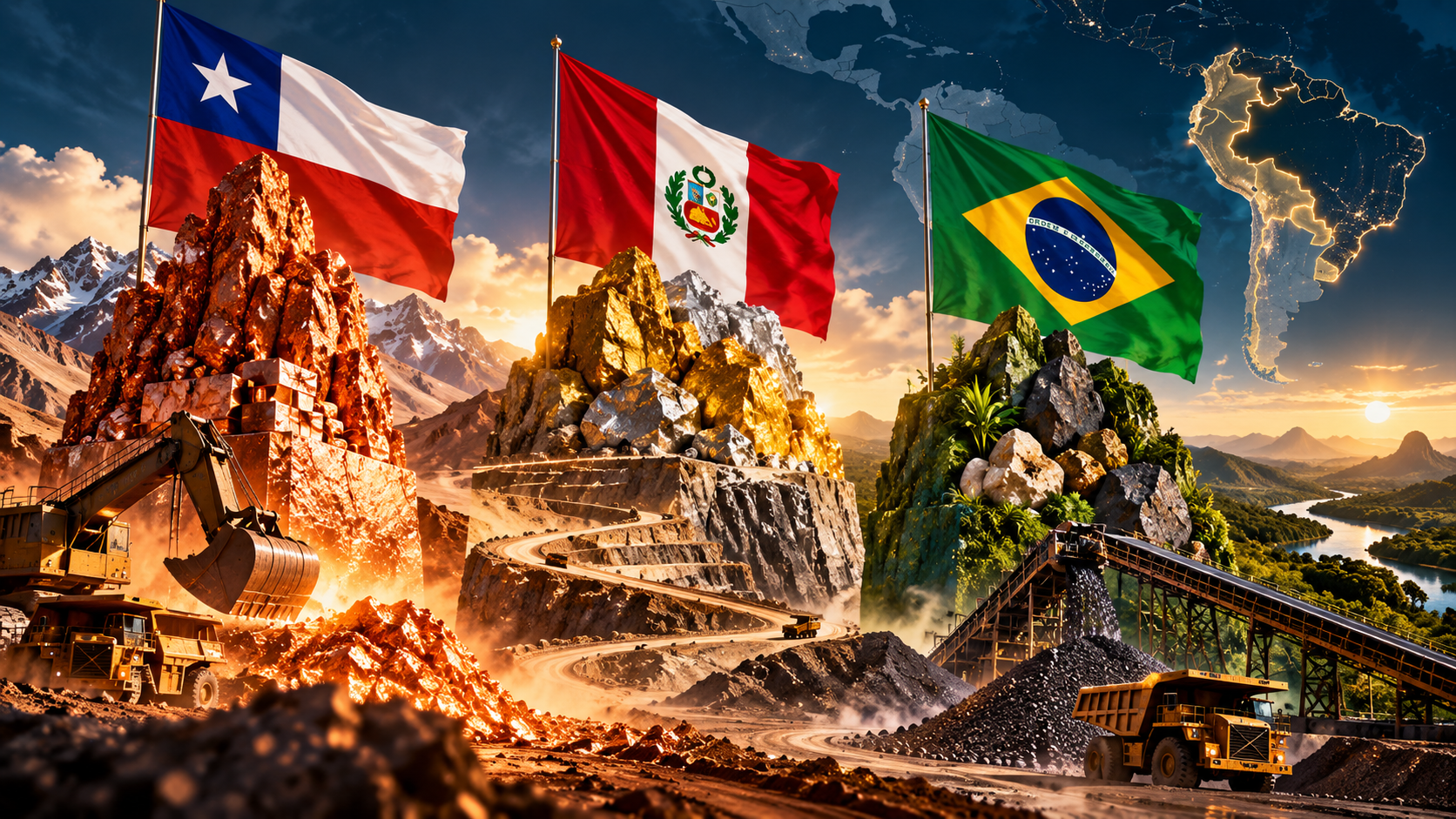 ¿QUIÉN LIDERA EN RESERVAS ENTRE CHILE, PERÚ Y BRASIL?