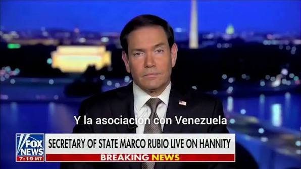 MARCO RUBIO DESTACA LA NECESIDAD DE ELECCIONES LIBRES EN VENEZUELA