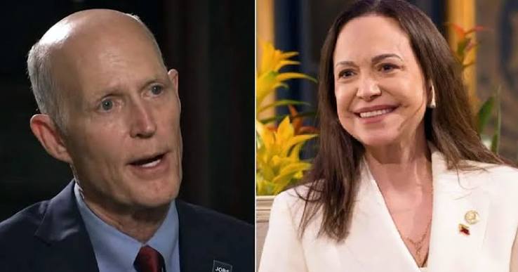 MARÍA CORINA MACHADO ESTÁ LISTA PARA REGRESAR A VENEZUELA SEGÚN RICK SCOTT