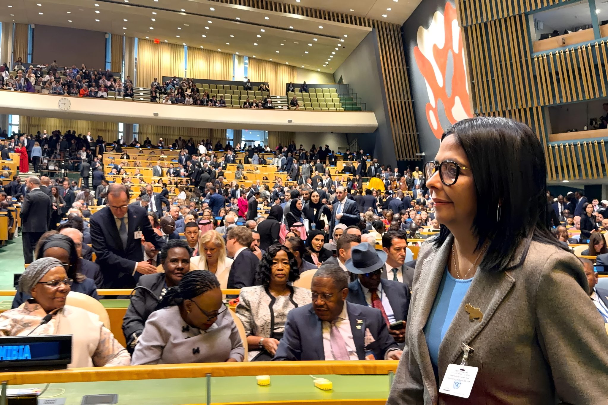 DELCY RODRÍGUEZ INTERVIENE ESTE MIÉRCOLES EN LA ONU
