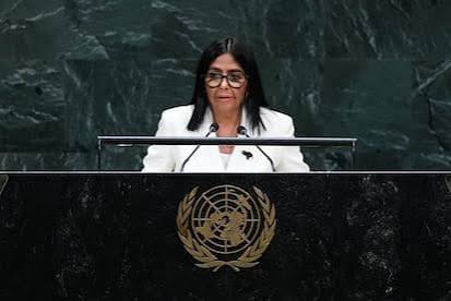 DELCY RODRÍGUEZ ANUNCIA REFORMAS JURÍDICAS Y ELECCIONES EN LA ONU