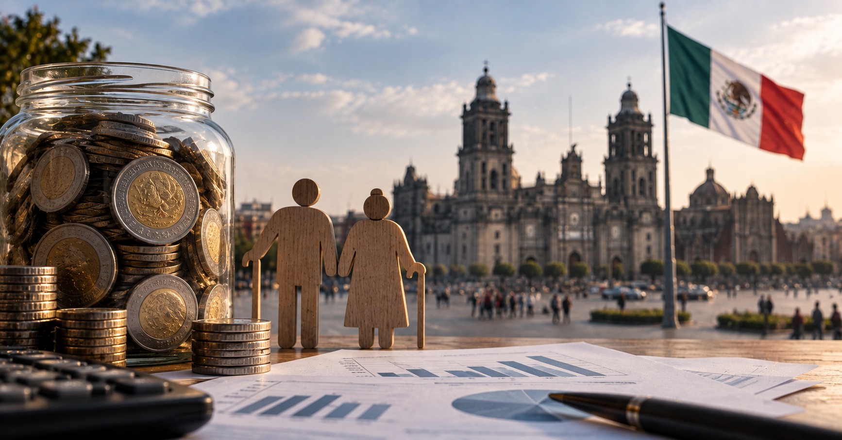 EL GASTO EN PENSIONES DE MÉXICO ALCANZARÁ LOS 2,4 BILLONES DE PESOS EN 2027