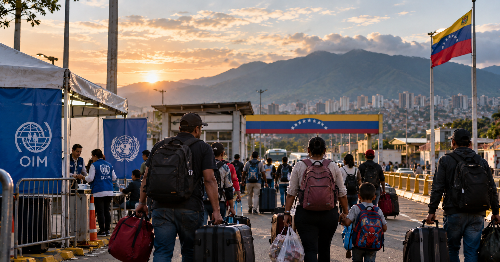 LA ONU PREVÉ EL RETORNO DE MIGRANTES ANTE LA TRANSICIÓN EN VENEZUELA