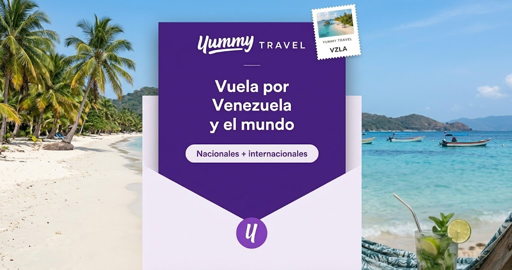 ¡Yummy ahora vende boletos! Vuelos nacionales e internacionales en una sola reserva.