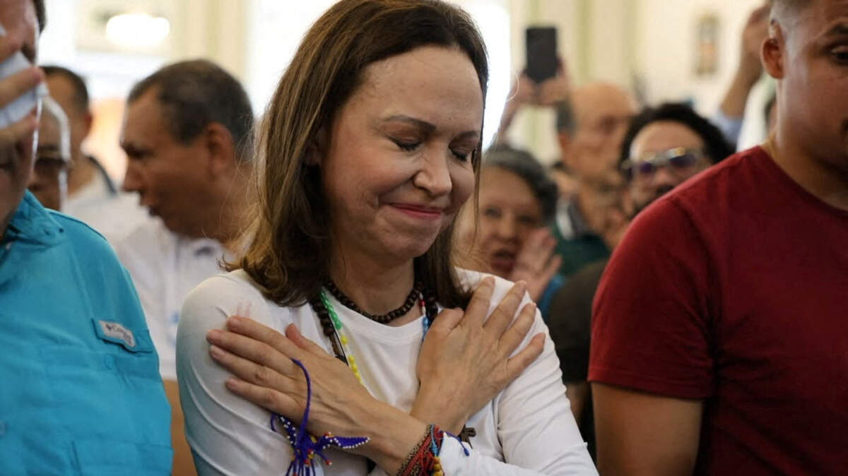 Líder opositora María Corina Machado llegó a Venezuela