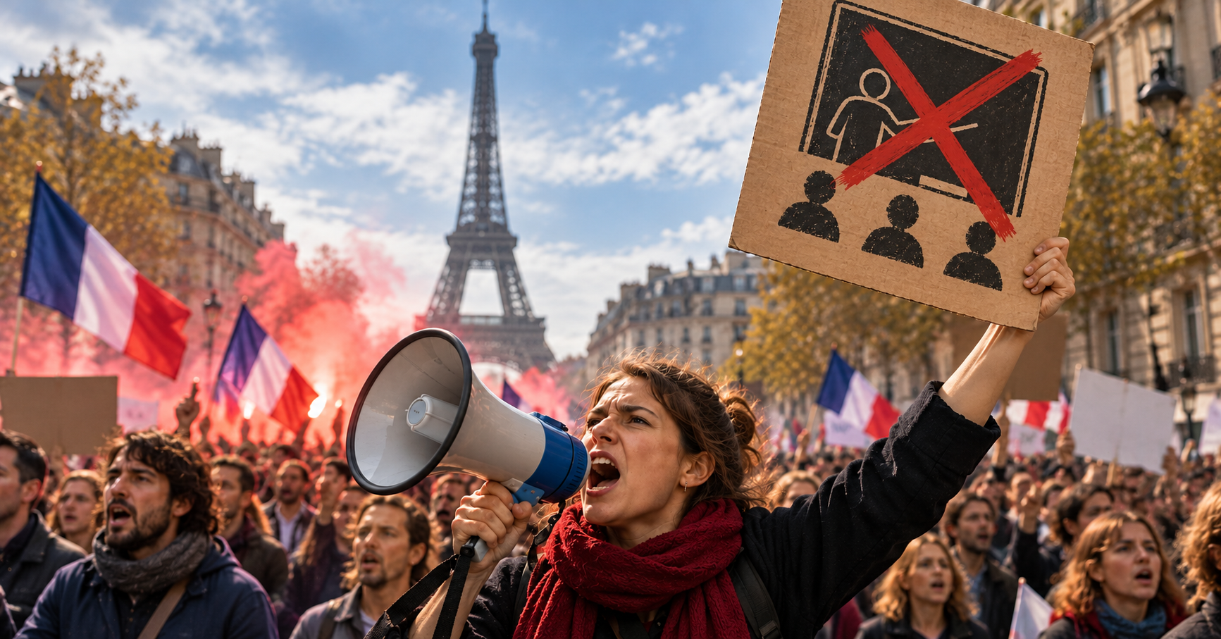 ¡Francia encendida por falta de maestros!