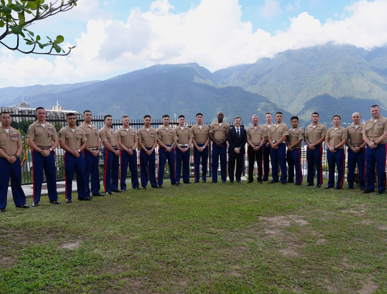 Estados Unidos reactiva cuerpo de Marines en su embajada en Caracas